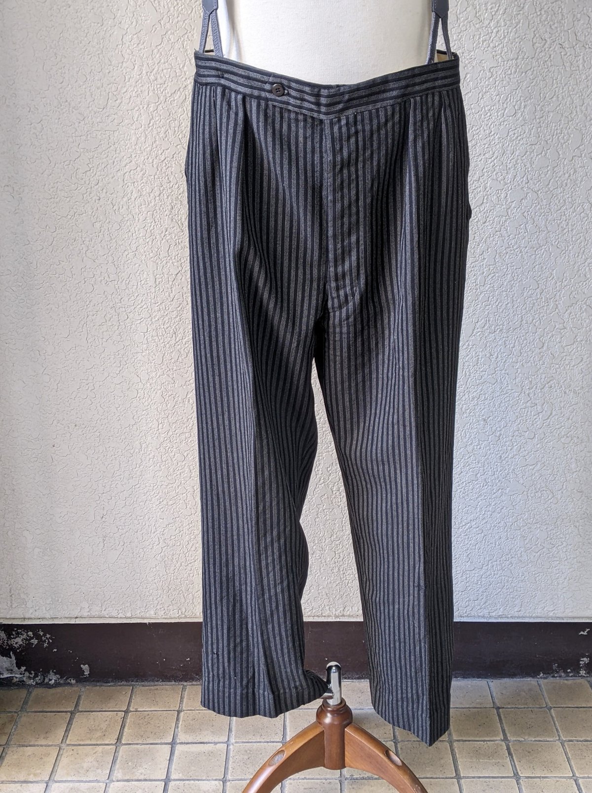 1930～40's モーニング用ストライプトラウザーズ(コールパンツ) PT61