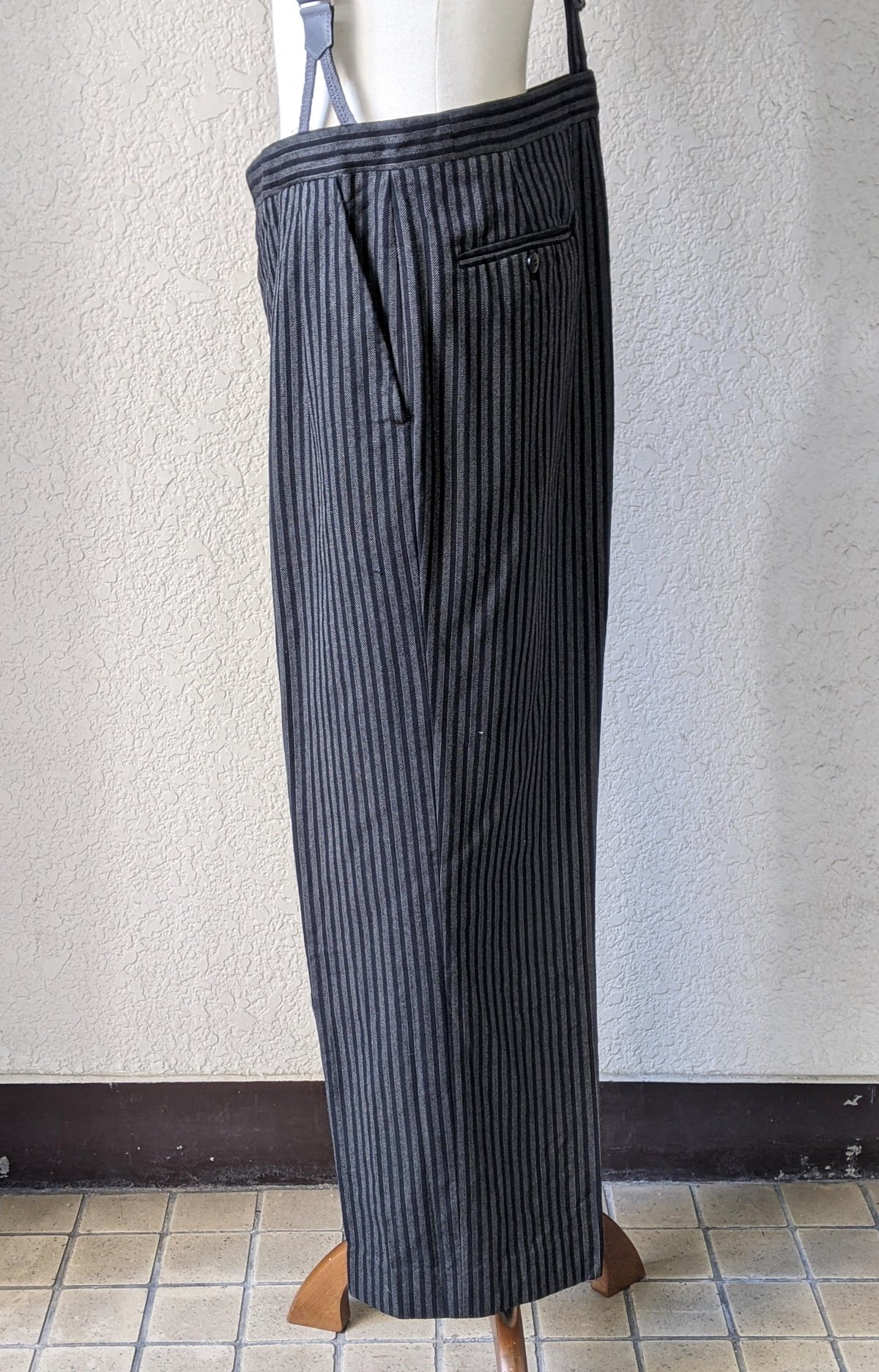 1930～40's モーニング用ストライプトラウザーズ(コールパンツ