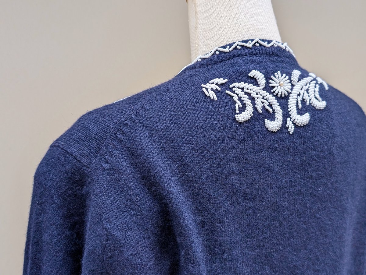 激レア　ブルーガール　ビーズ刺繍立体フリルカーディガン　S相当 激レア ブルーガール ビーズ刺繍立体フリルカーディガン S相当 激レア