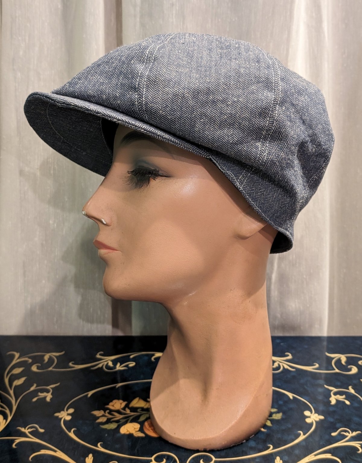 ビッグシルエットキャスケット(ヘリンボーンコットン) HT93