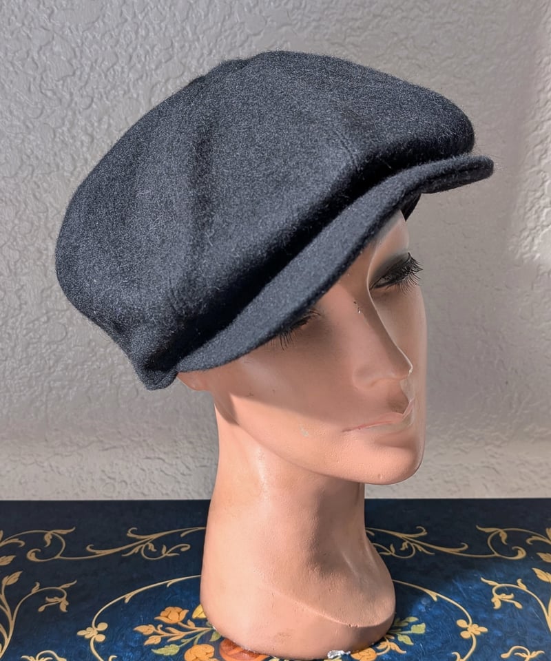 1930～40'sスタイルキャスケット(黒フェルト) HT13 | European Vint