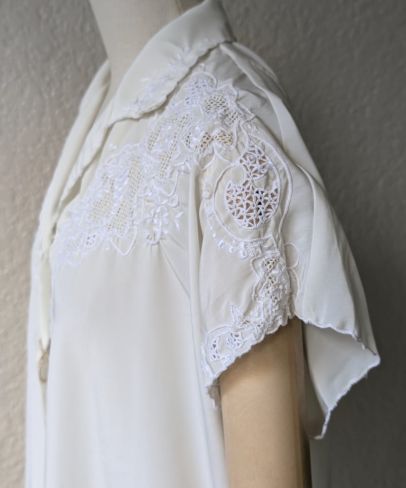 スワトウ刺繍 開襟ブラウス BL41 | European Vintage & Antique