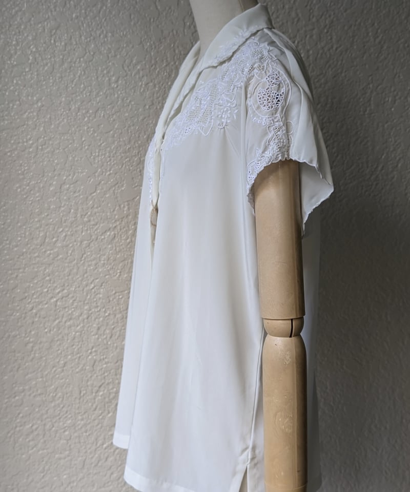 スワトウ刺繍 開襟ブラウス BL41 | European Vintage & Antique