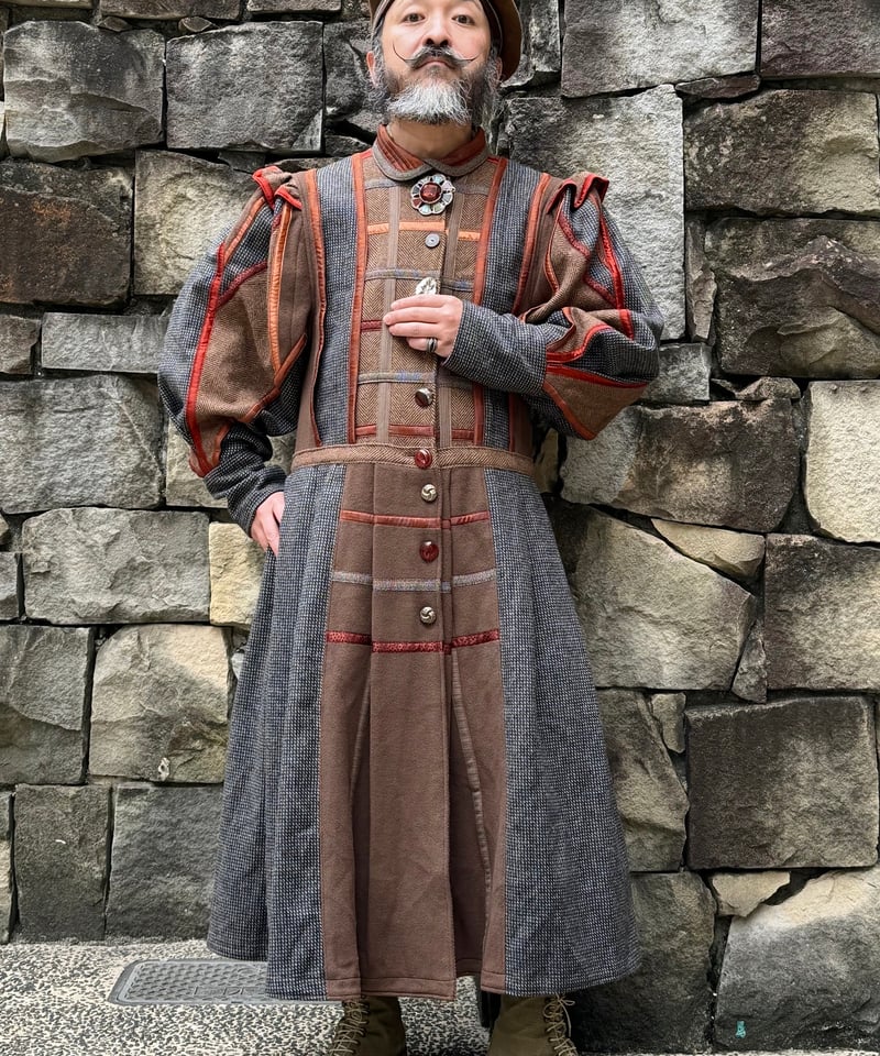 ユーロヴィンテージ ツイードコート 80s JUNMEN - 80s 90s◇JUN MEN ジュンメン◇ヴィンテージツイード