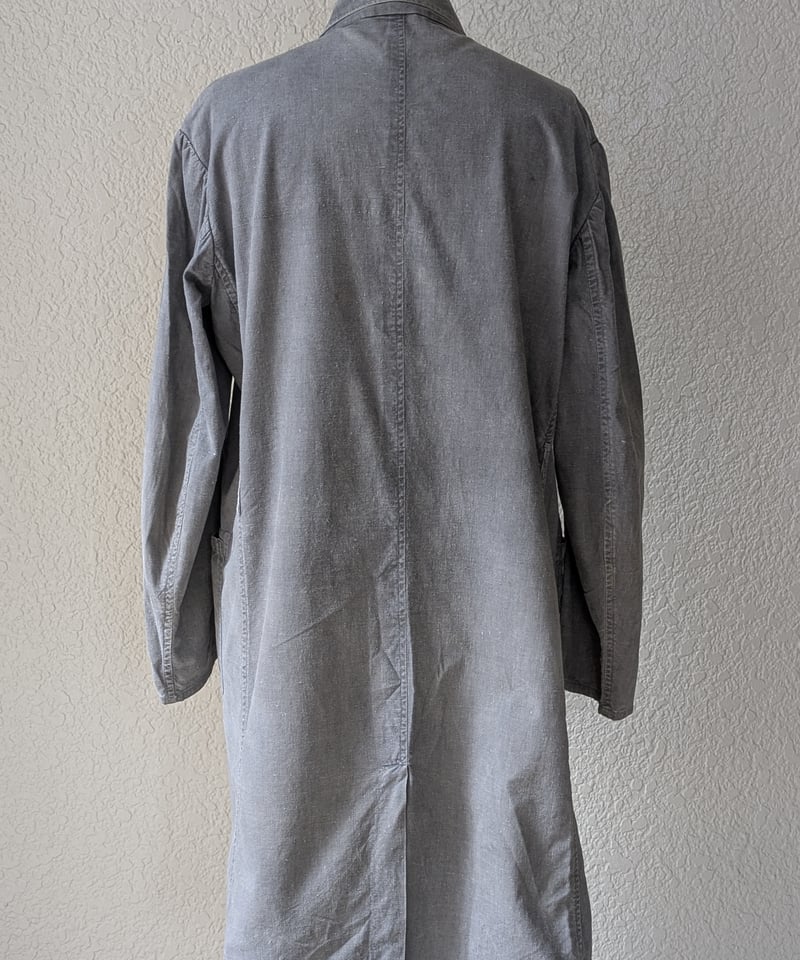 1950～60's 旧東ドイツ国営企業支給品 ブラックシャンブレーコート