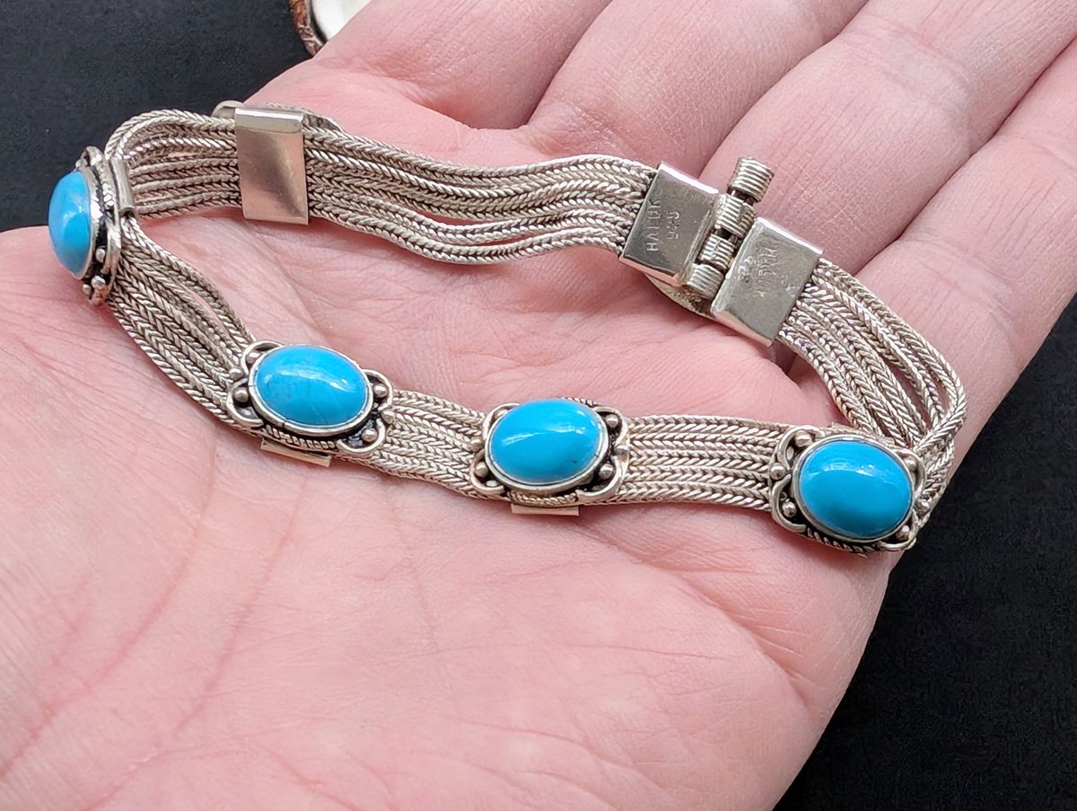 トルコ製 ヴィクトリアンスタイルシルバーブレスレット AS256