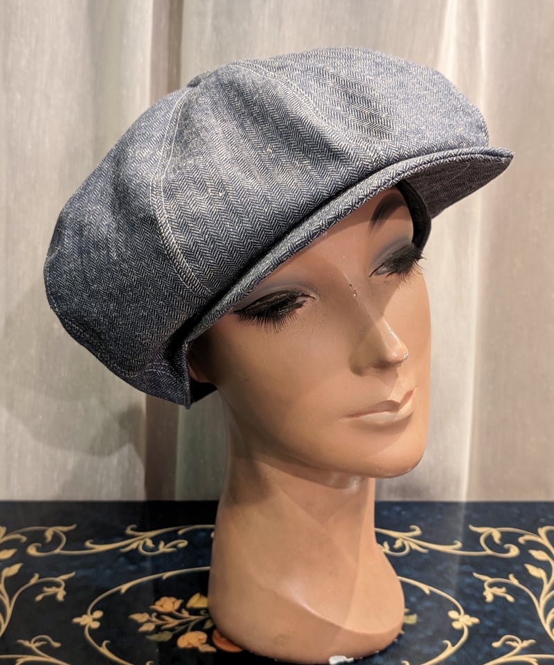 ビッグシルエットキャスケット(ヘリンボーンコットン) HT93 | European