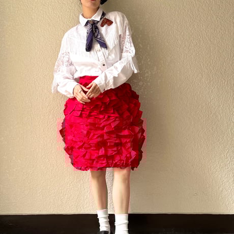 ANNAKIKI フロントフリルスカート　SK57