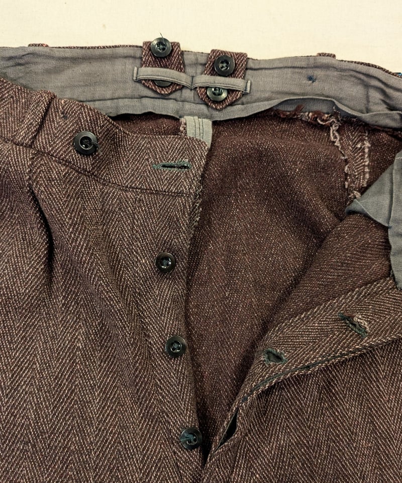 1930～40's ヘリンボーンウールトラウザーズ PT28 | European Vinta