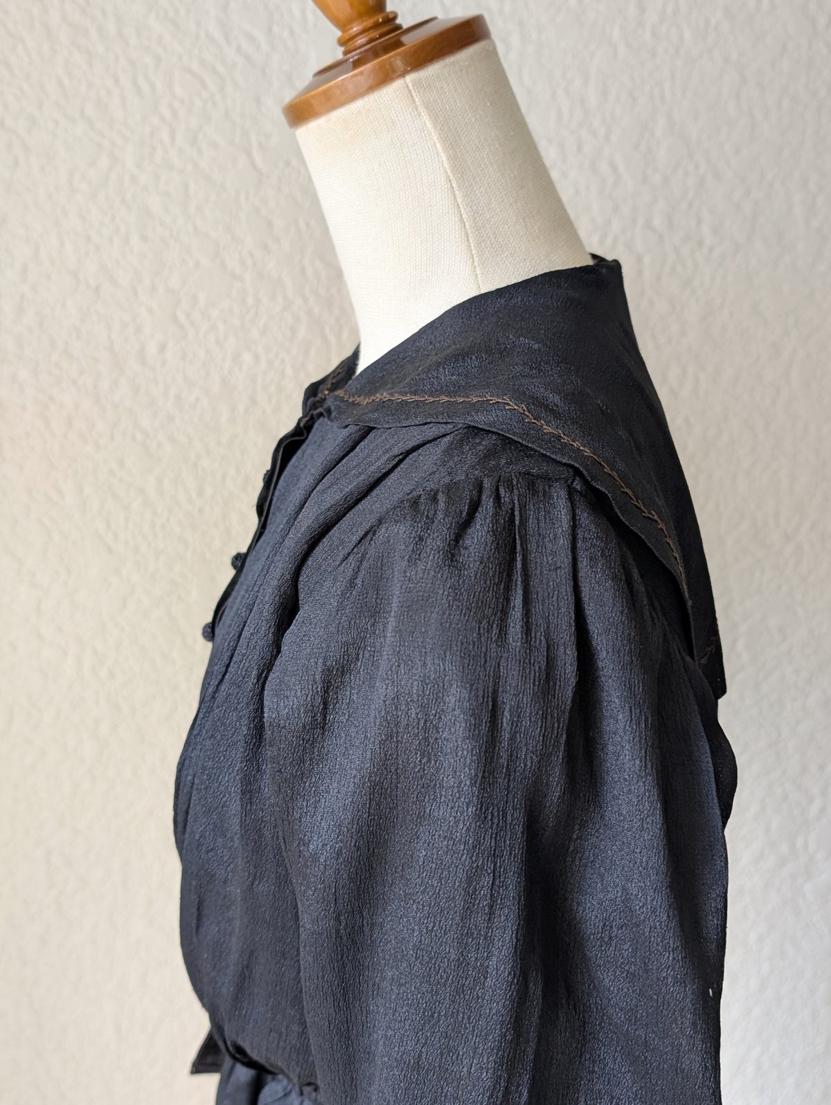 エドワーディアン セーラー襟シルクブラウス BL88 | European Vintage &