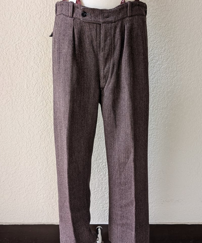 1930～40's ヘリンボーンウールトラウザーズ PT28 | European Vinta