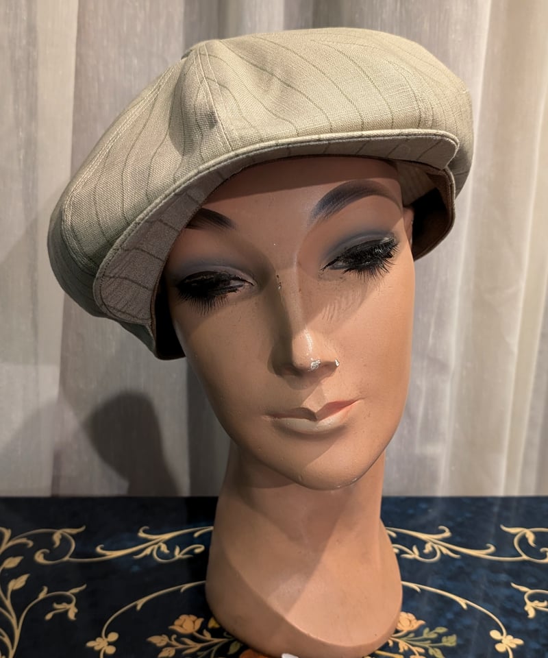 1930～40'sスタイルキャスケット(綿麻?) HT37 | European Vintag