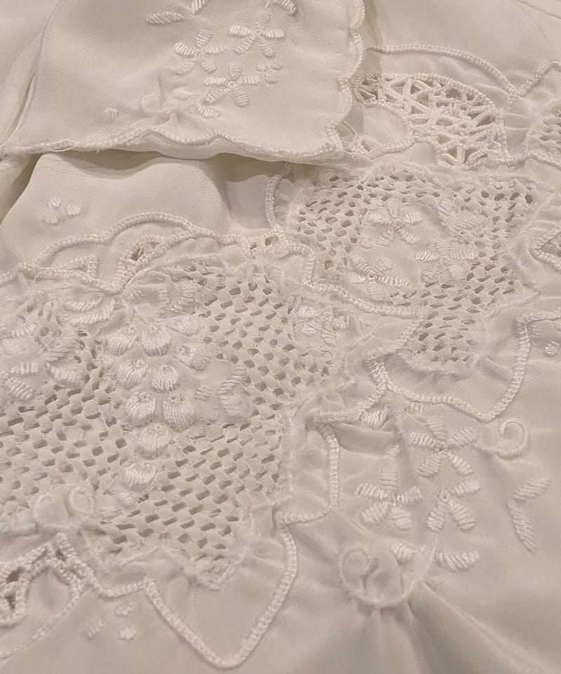 スワトウ刺繍 開襟ブラウス BL41 | European Vintage & Antique