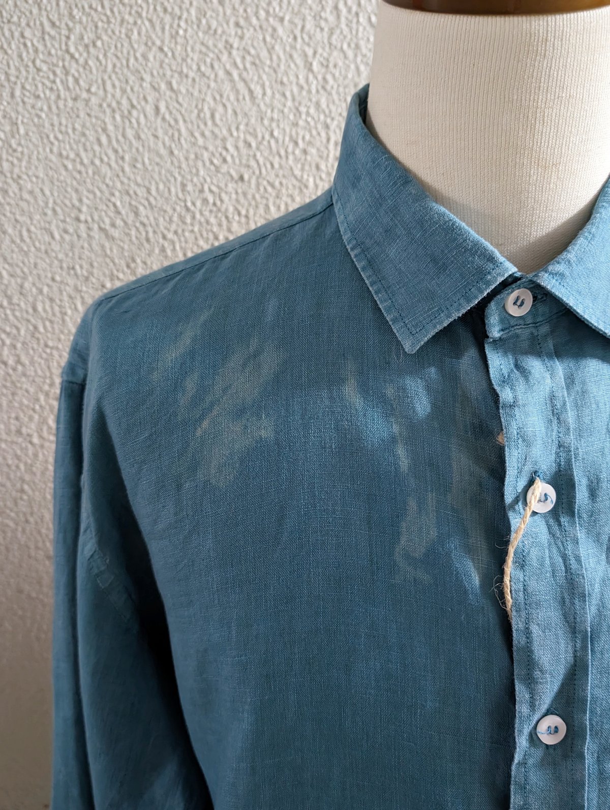 ichiAntiquités リネンシャツ　ブルー 楽天市場】【新作】iCHi Antiquites(イチアンティークス