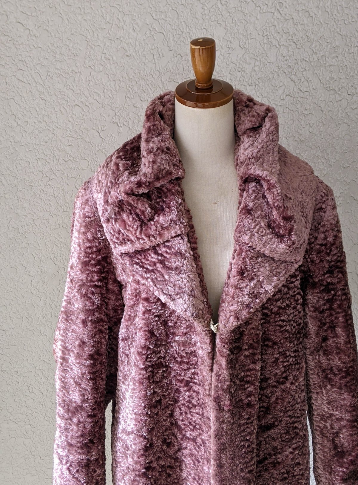 アストラカン風 タック襟アンティークローズコート JK81 | European