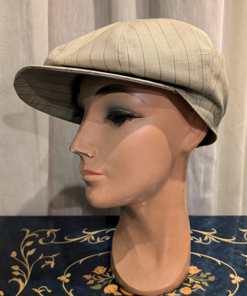 1930～40'sスタイルキャスケット(綿麻?) HT37 | European Vintag