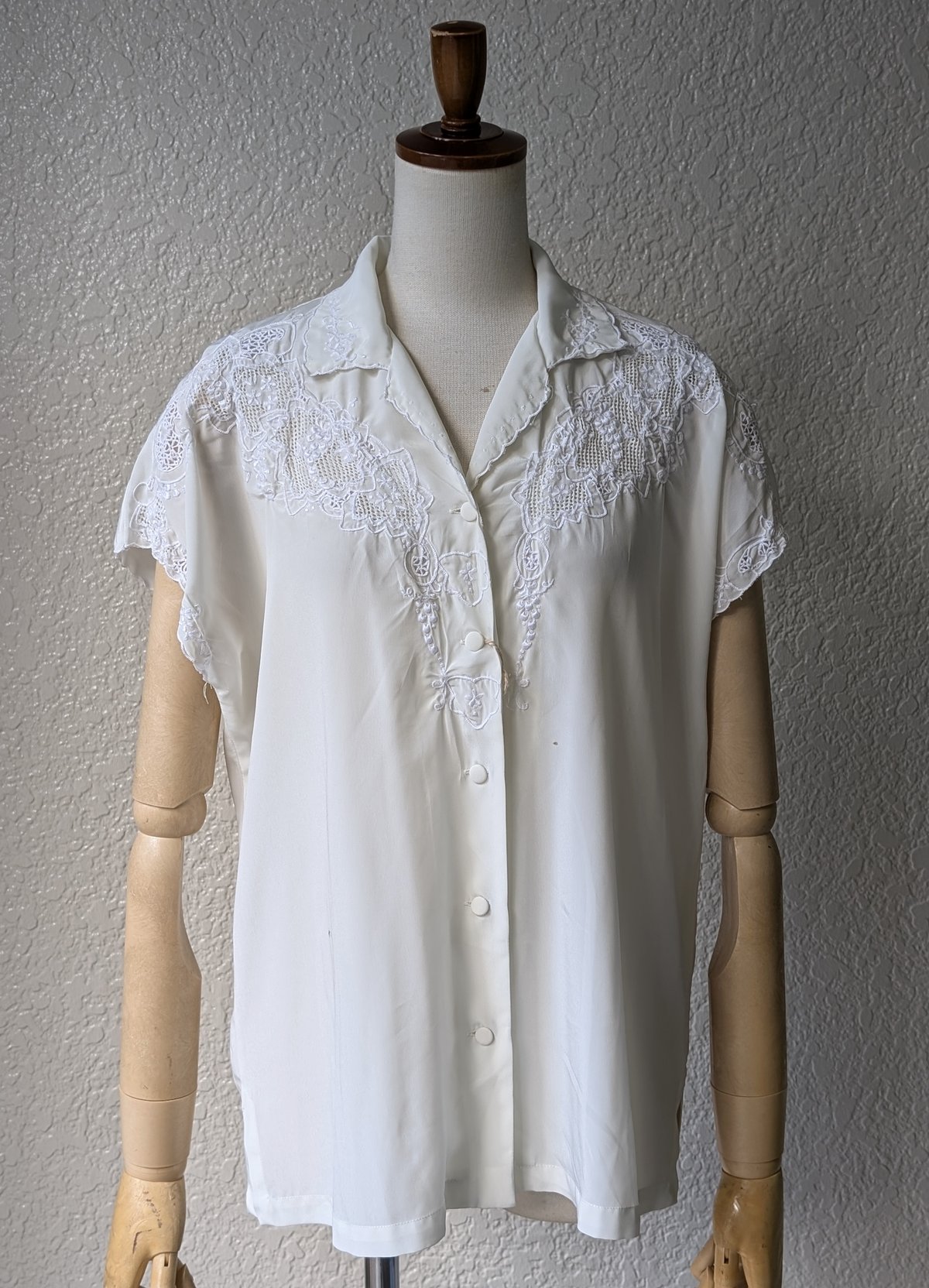 スワトウ刺繍 開襟ブラウス BL41 | European Vintage & Antique