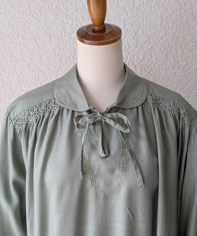 toro vintage購入 ヴィンテージ スモッキング ブラウス hooked toro vintage購入 ヴィンテージ スモッキング ブラウス hooked