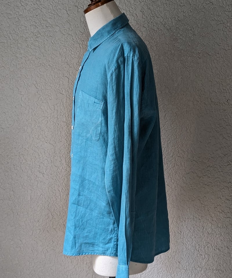 Vivienne Westwood MAN リネンシャツ ターコイズブルー ターコイズブルー リネンシャツ SH23 | European Vintage & Antiq