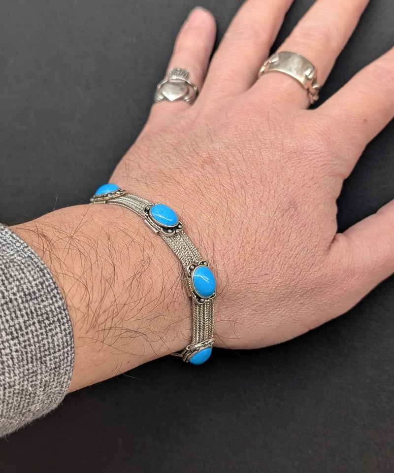 トルコ製 ヴィクトリアンスタイルシルバーブレスレット AS256