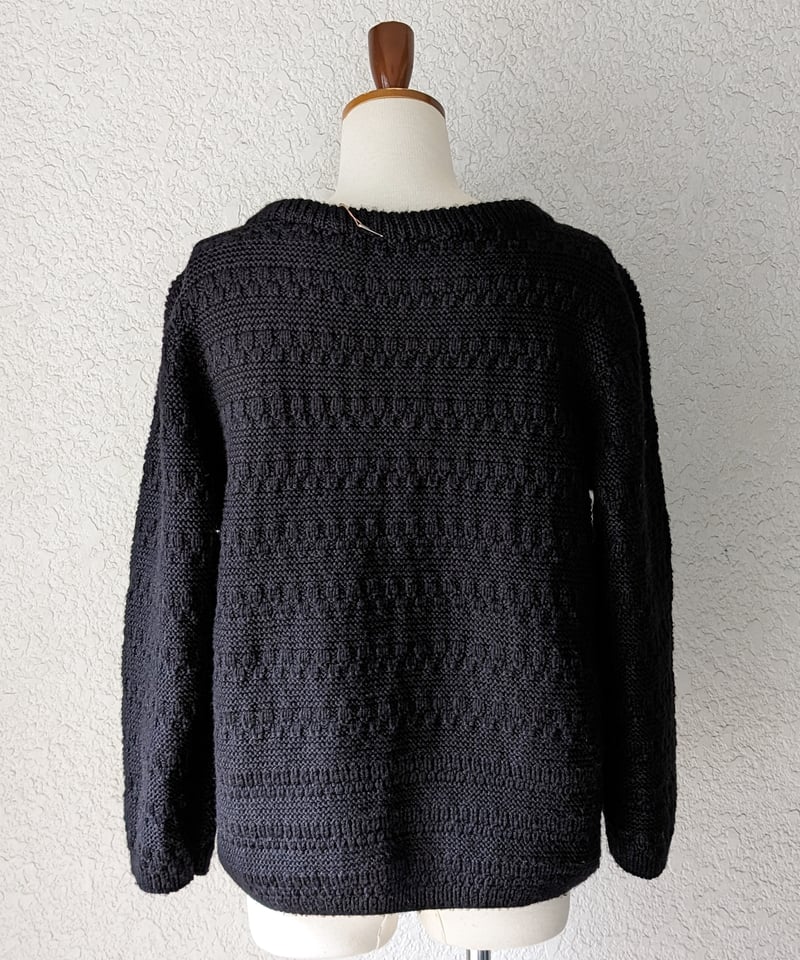 ボートネック手編みセーター SW18 | European Vintage & Antique