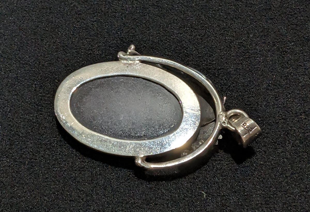 インディアンジュエリー シルバー×オニキスペンダントヘッド