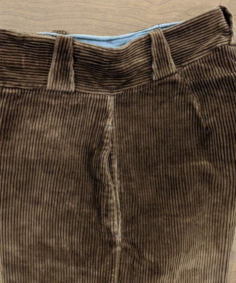 vintage 40s コーデュロイ パンツ 太畝 フランス 30s 50s 1930～40's太畝コーデュロイパンツ PT57 | European Vintage &