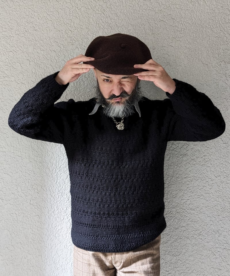 フランス ビンテージ 手編みの帽子 【公式通販】