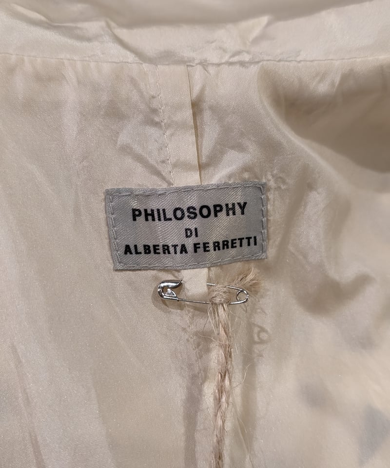 PHILOSOPHY DI ALBERTA FERRETTIシープスキン切り絵風コート JK0 PHILOSOPHY DI ALBERTA FERRETTIシープスキン切り絵風コート JK0