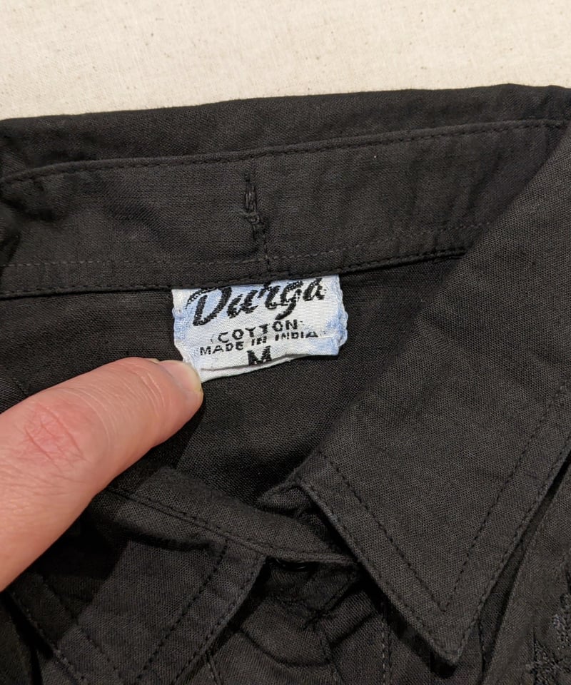 イギリス 英国 アンティーク 黒ドレスシャツ ブラウス 1875年 ☆イギリス 英国 アンティーク 黒ドレスシャツ ブラウス 1875年