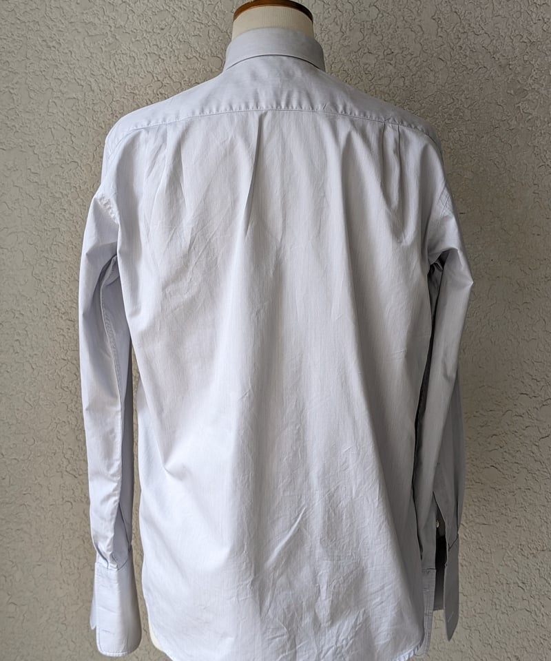 アランフィガレ. プレステージドレスシャツ 未着用！ ALAIN FIGARET ダブルカフスドレスシャツ SH41 | European Vint