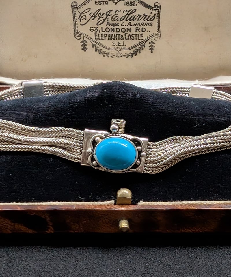 ビンテージ トルコ石 シルバーブレスレット トルコ石シルバーブレスレット SV1-17-B1 | アクセサリー,シルバー