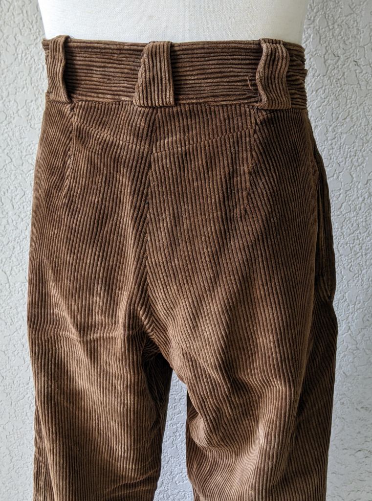 vintage 40s コーデュロイ パンツ 太畝 フランス 30s 50s 1930～40's太畝コーデュロイパンツ PT57 | European Vintage &
