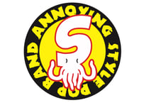LOGO STICKER BLACK×YELLOW 10cm