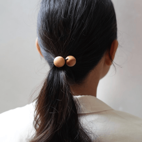 KOST KAMM　コストカム　ヘアゴム　 2 balls Plaid clip