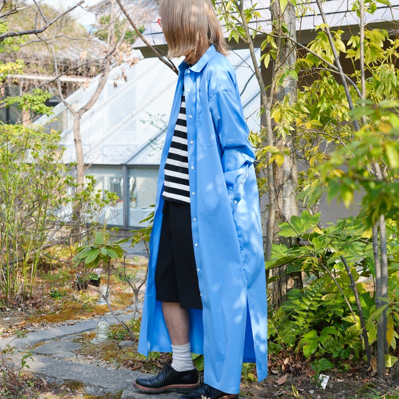 TECLOR Spring long shirt coat スプリングシャツコート/Skybl