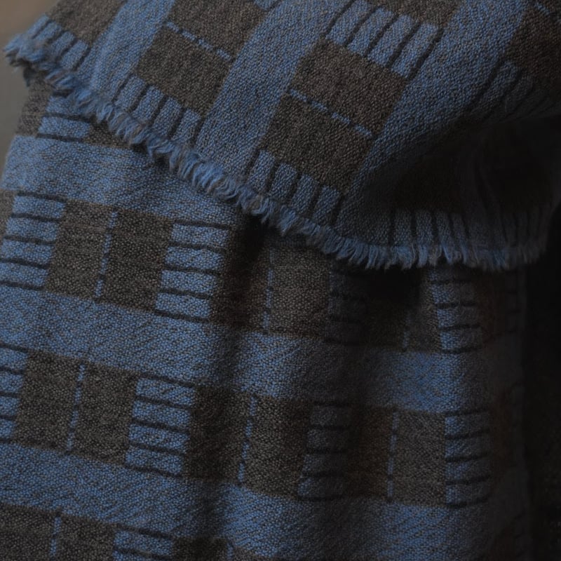 LAPUAN KANKURIT TÖÖLÖ ウールストール 70x220cm BLUE （ラ