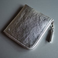 Wallet COMME des GARCONS ウォレット コム デ ギャルソン L字型ZIP財布　Silver　シルバー
