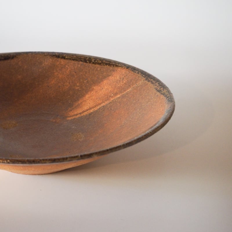 山口和声 焼きしめ 七.五寸 平鉢 作家物 器 やまぽた | FILM STORE
