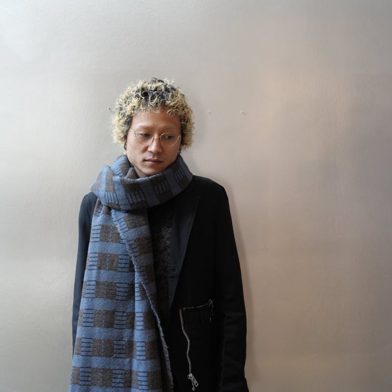 LAPUAN KANKURIT TÖÖLÖ ウールストール 70x220cm BLUE （ラ