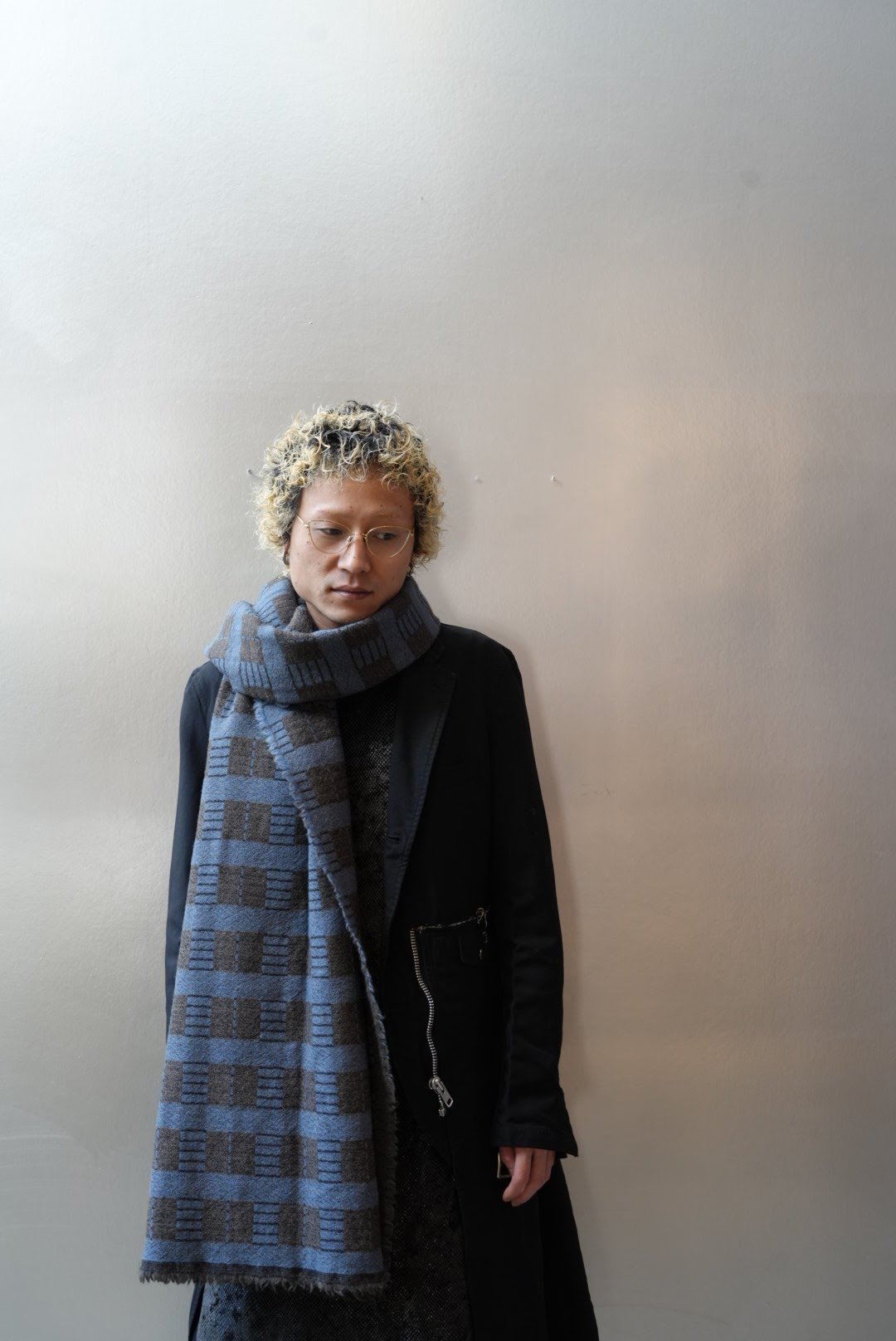 LAPUAN KANKURIT TÖÖLÖ ウールストール 70x220cm BLUE （ラ