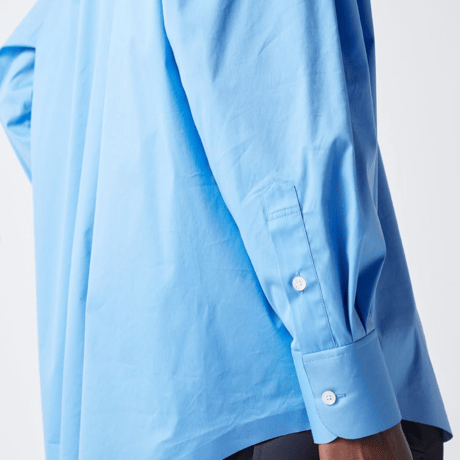 TECLOR　Cotton shirt コットンポプリンシャツ/Skyblue