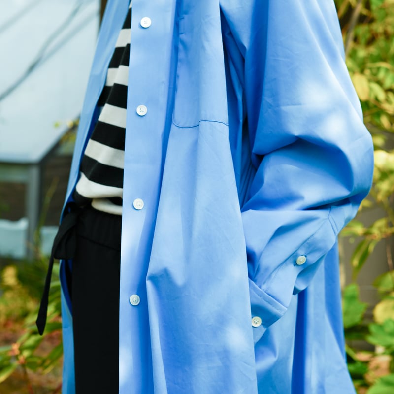 TECLOR Spring long shirt coat スプリングシャツコート/Skybl