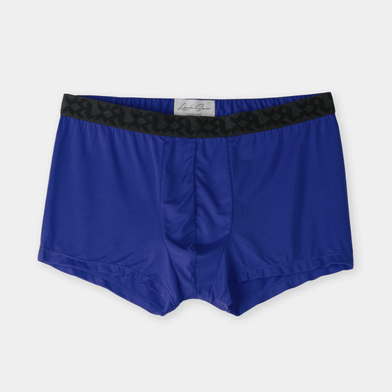 ロイヤルレジオンシルク使用シルク100％シングルサイズ LOOKSEA / シルクパンツ 男性用 下着 ボクサーブリーフ ロイヤルブルー