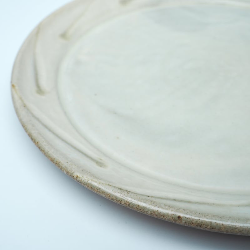 やまぽた 山口和声 七寸五分 平皿 焼締め 陶器 作家物 食器 うつわ 器