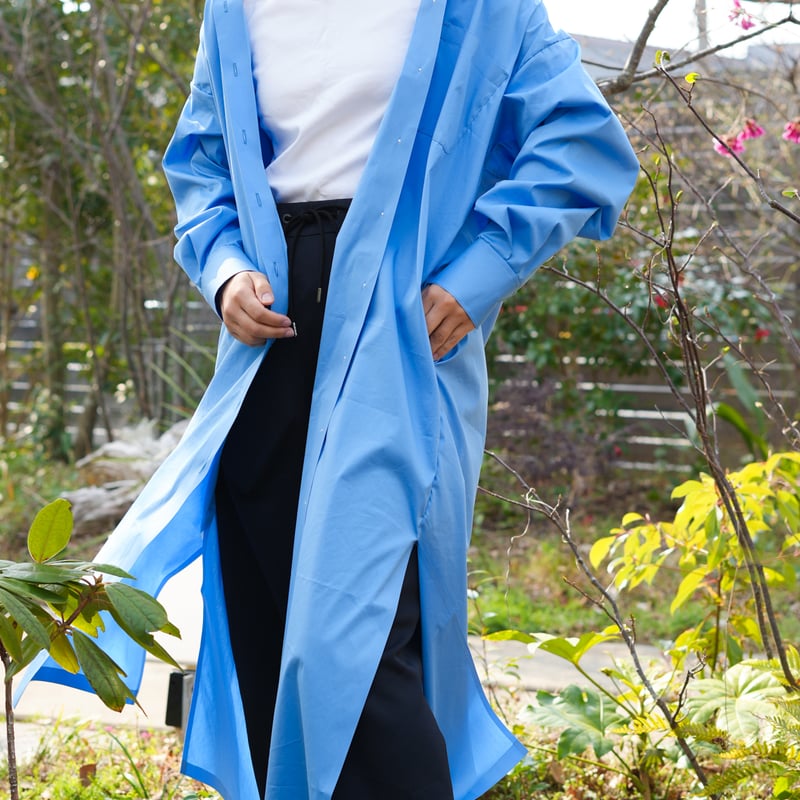 TECLOR Spring long shirt coat スプリングシャツコート/Skybl
