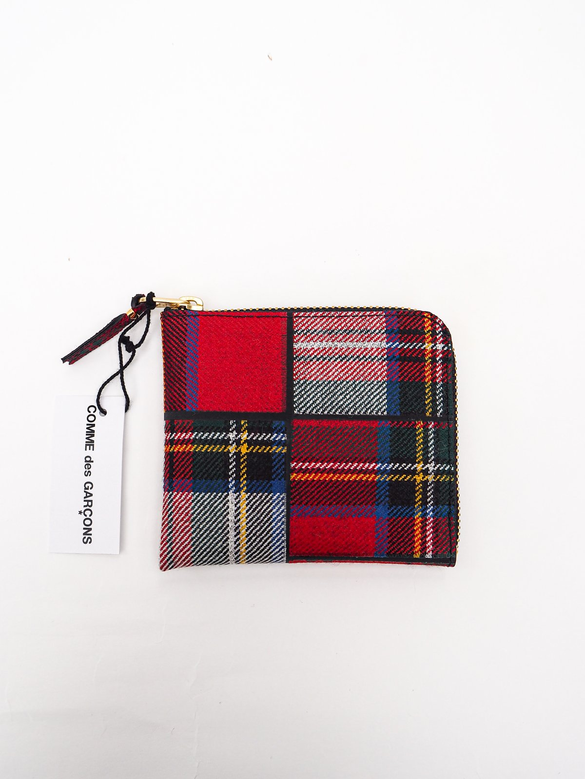 コムデギャルソンウォレット Ｌ字 チェック Wallet COMME des GARCONS ウォレット コム デ ギャルソン L字型