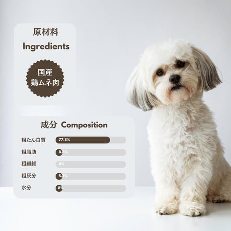 無添加 手作り 国産 鶏ムネ肉スライス ジャーキー 犬猫 ペットおやつ