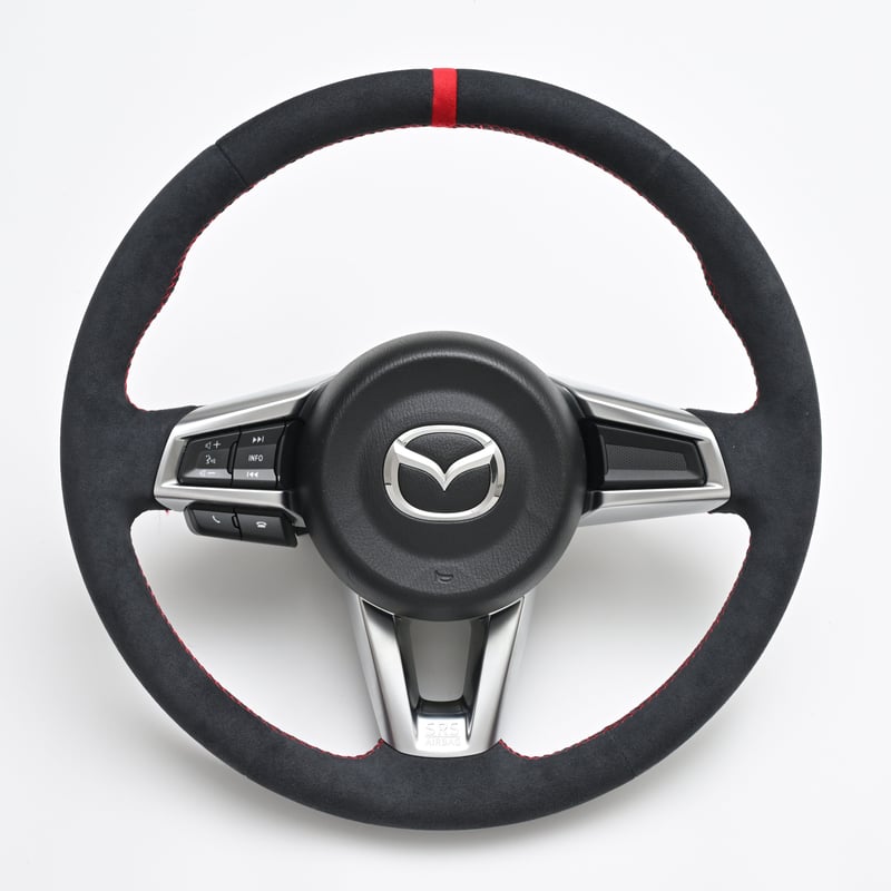 STARKウルトラスエードステアリング【限定センターレッド・レッド