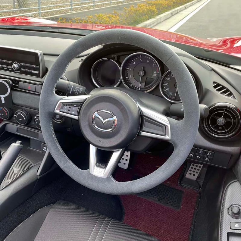 ロードスター　スポーツステアリング スエード製 中古 Amazon | REAL(レアル)ステアリング【マツダ・ロードスター(ND)】ガン